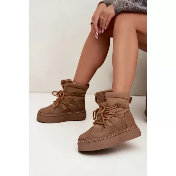  Dámské sněhule BIG STAR SHOES UU274190 BROWN/BEIGE 