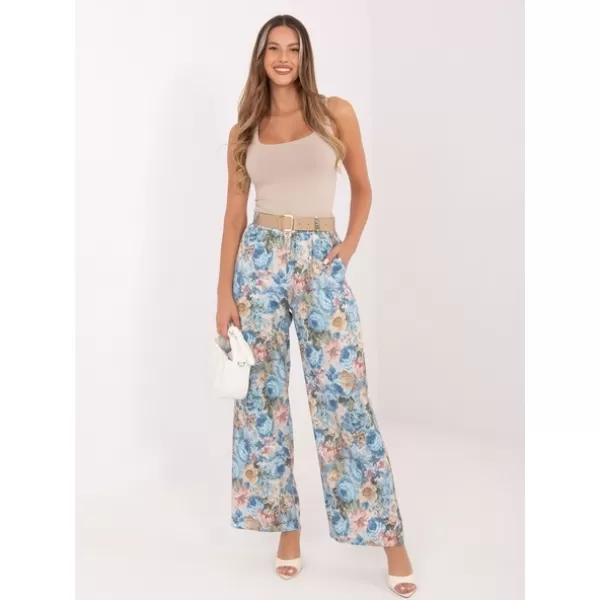  Dámské kalhoty RUE PARIS IT-SP-FL10232.21 LIGHT BLUE 