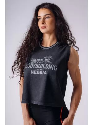 Dámské tílka NEBBIA OLYMPIA OVERSIZED 939 BLACK