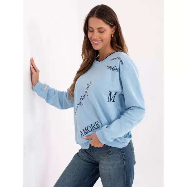  Dámská mikina RELEVANCE RV-BL-A968.00 LIGHT BLUE 