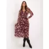 Dámské šaty ITALY MODA IT-SK-11389-1.28P BURGUNDY