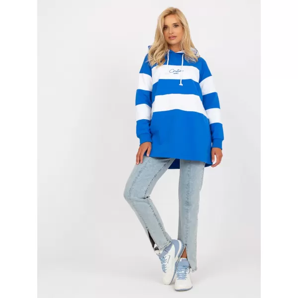  Dámská mikina RUE PARIS RV-BL-8074.98 WHITE-BLUE 