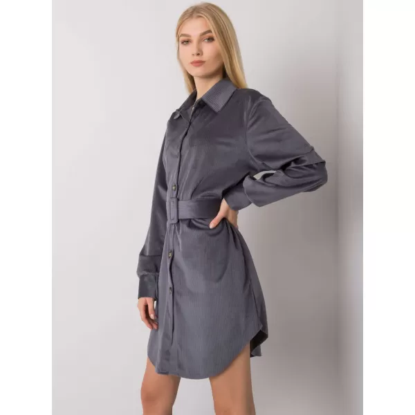  Dámské šaty ITALY MODA DHJ-SK-10333.12P GRAPHITE 