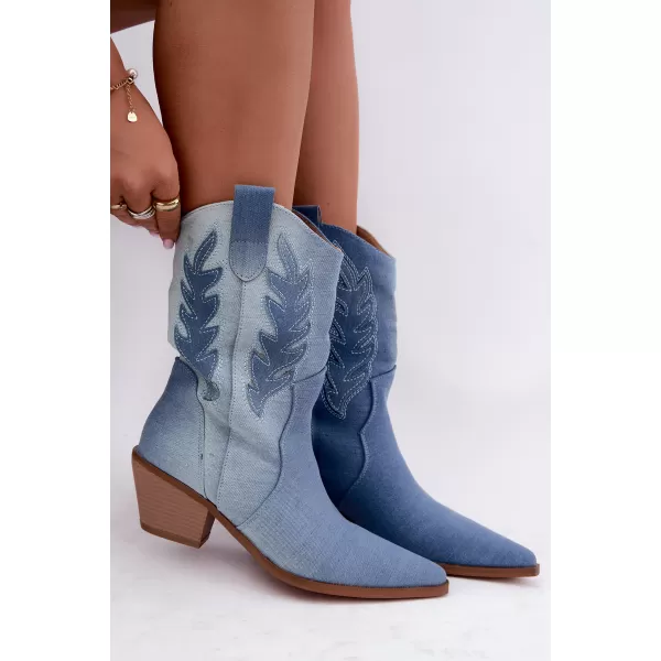  Dámské kovbojky BOTO C-331 DENIM BLUE 