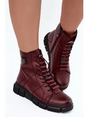 Dámské boty BOTO 26BT17-609 BURGUNDY
