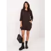 Dámské šaty RELEVANCE RV-SK-6839.95 DARK BROWN