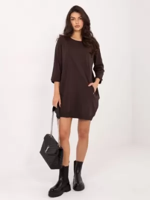 Dámské šaty RELEVANCE RV-SK-6839.95 DARK BROWN