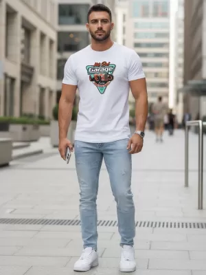 Pásnké triko DSTREET BÍLÁ