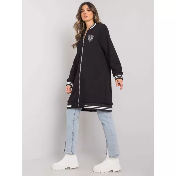  Dámská mikina RUE PARIS RV-BL-7350.28 NOIRE 