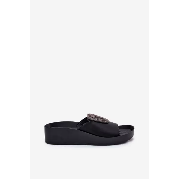  Dámské pantofle S.BARSKI KV51-028 BLACK 