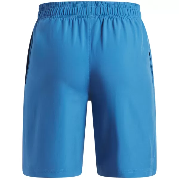  Chlapecké kraťasy UNDER ARMOUR UA TECH WOVEN WORDMARK SHORT 1383341-430 MODRÁ 