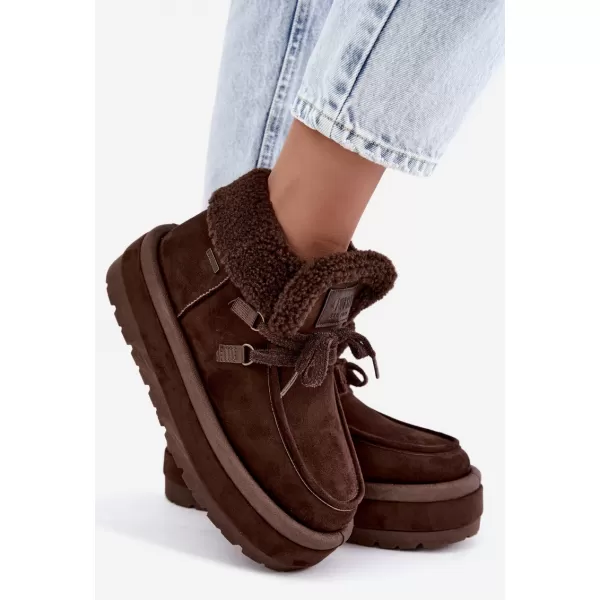  Dámské boty BIG STAR SHOES UU274214 BROWN/BEIGE SHADOWS 