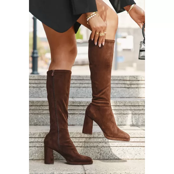  Dámské kozačky BOTO NN634 BROWN 