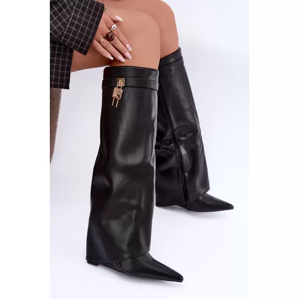  Dámské kozačky BOTO 52166 BLACK 