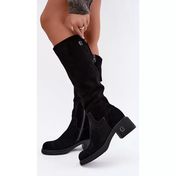  Dámské kozačky VINCEZA 67056 BLACK 