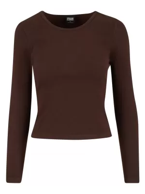 Dámské triko URBAN CLASSICS TB7786 WARM/BROWN