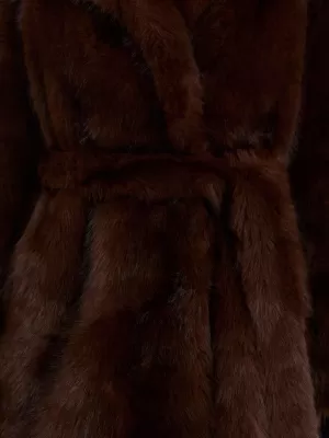 Dámský kabát FACTORY PRICE MBM-PL-25-65.98P BROWN