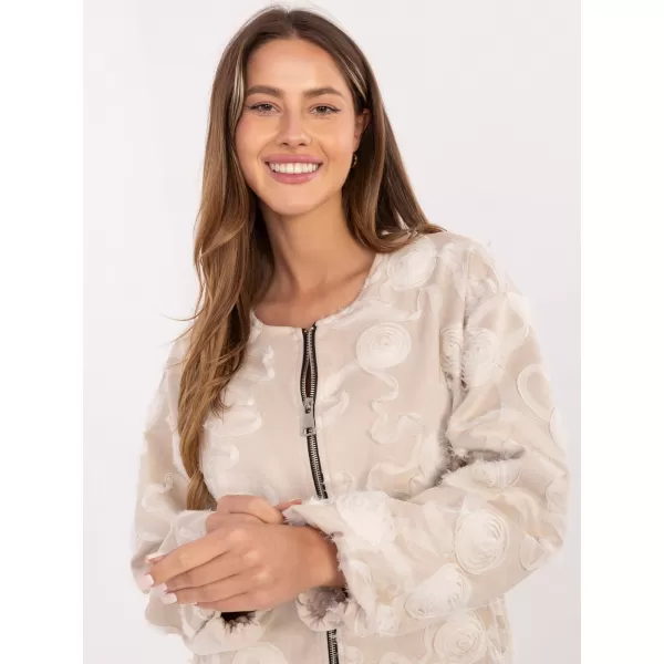  Dámská bunda RUE PARIS IT-KR-5776.66 LIGHT BEIGE 