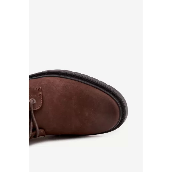  Pánské kotníkové boty BIG STAR SHOES OO174149 BROWN/BEIGE 
