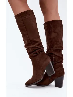 Dámské kozačky BOTO 6557 BROWN