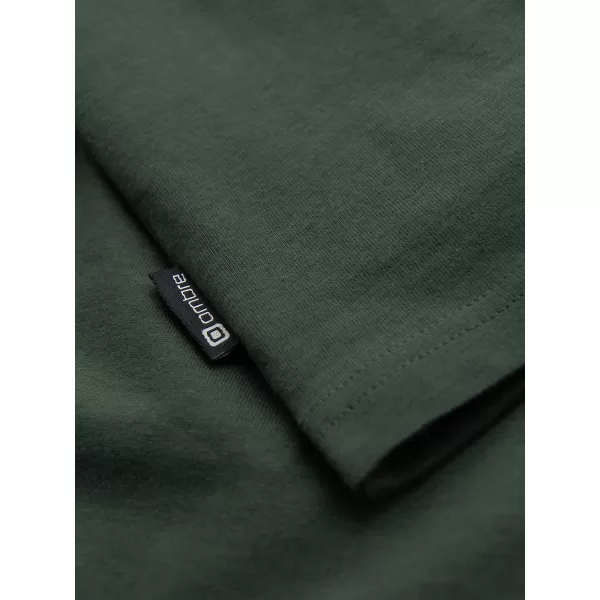  Pánské tričko OMBRE OM-TSCT-0305 DARK OLIVE 