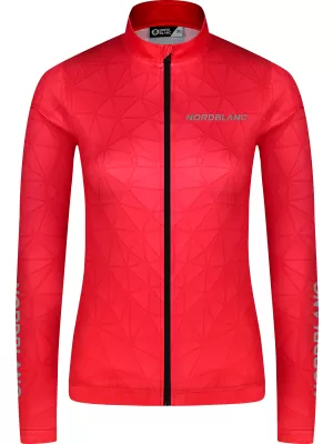 Dámský cyklo dres NORDBLANC VELOFLOW NBSLF8105 ČERVENÁ