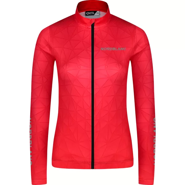  Dámský cyklo dres NORDBLANC VELOFLOW NBSLF8105 ČERVENÁ 