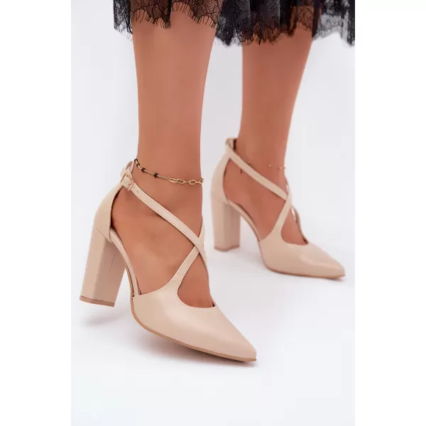  Dámské lodičky ZAZOO 1053 BROWN 