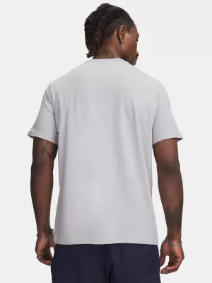 Pánské triko UNDER ARMOUR M 60/40S ARMOR GLOBE SS 6009261-011 ŠEDÁ