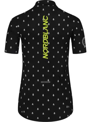 Dámský cyklo dres NORDBLANC TREES NBSLF8085 ČERNÁ