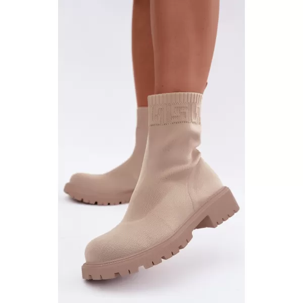  Dámské kotníkové boty BOTO LQ-50 BEIGE 