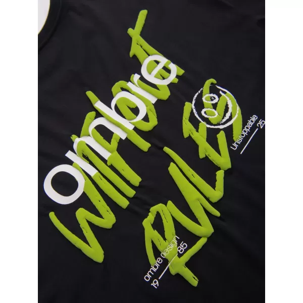  Pánské tričko OMBRE OM-TSPT-0284 BLACK 
