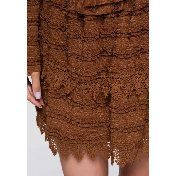  Dámská sukně OMBRE OW-GL-E0015 LIGHT BROWN 