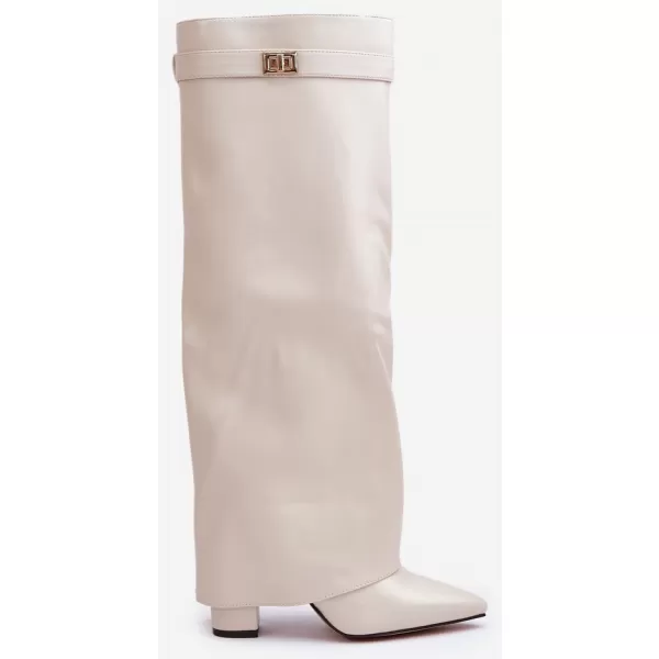  Dámské kozačky BOTO 52200/CLS-296 LIGHT BEIGE 