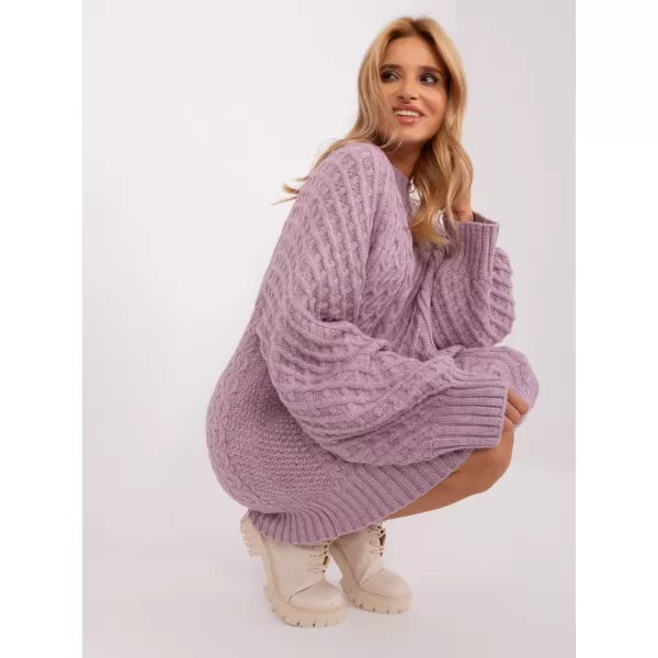  Dámský svetr WOOL FASHION ITALIA AT-SW-2367-2.64P BRIGHT PURPLE 