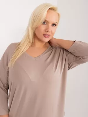 Dámská halenka RELEVANCE RV-BZ-5745.18 DARK BEIGE