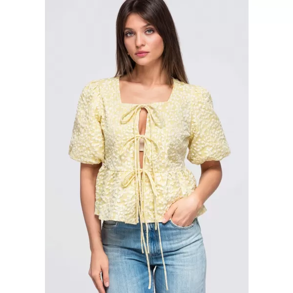 Dámská blůza LARICA OW-TS-E0048 YELLOW 