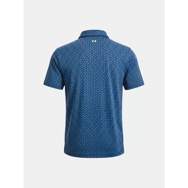  Pánské triko UNDER ARMOUR UA T2G PRINTED POLO 6012304-413 MODRÁ 