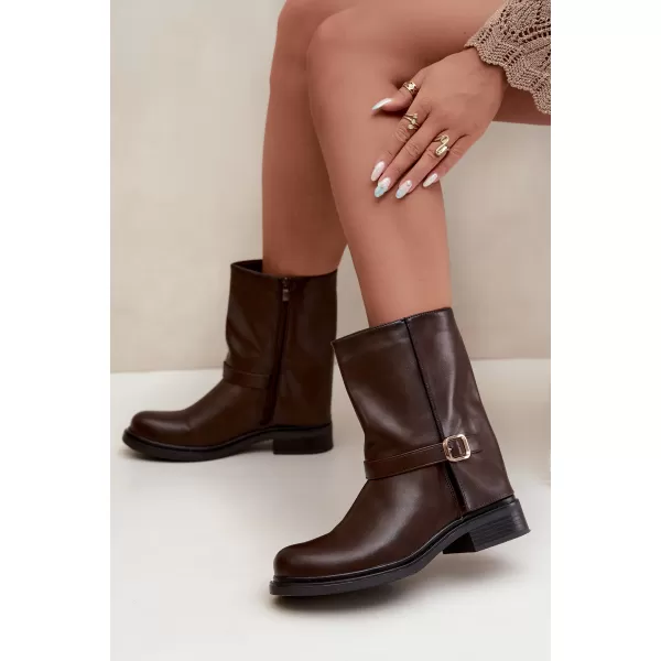  Dámské kotníkové boty BOTO 5859 BROWN 