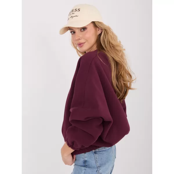  Dámská mikina FACTORY PRICE WT-BL-A1455.87 BURGUNDY 