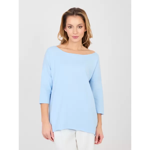  Dámská halenka RUE PARIS RV-BZ-A1187.36 LIGHT BLUE 
