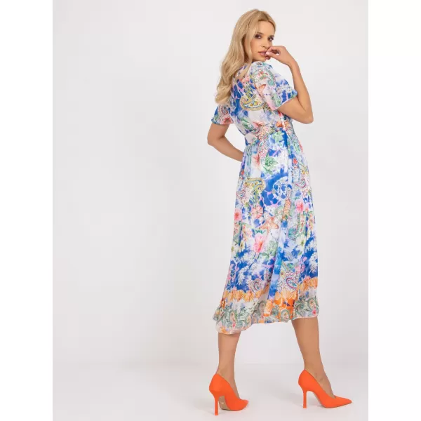  Dámské šaty ITALY MODA DHJ-SK-15967-1.01P WHITE-BLUE 