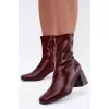 Dámské kotníkové boty BOTO D-332 BURGUNDY
