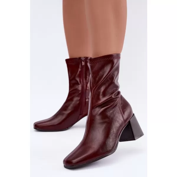  Dámské kotníkové boty BOTO D-332 BURGUNDY 