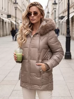 Dámská bunda DSTREET BÉŽOVÁ