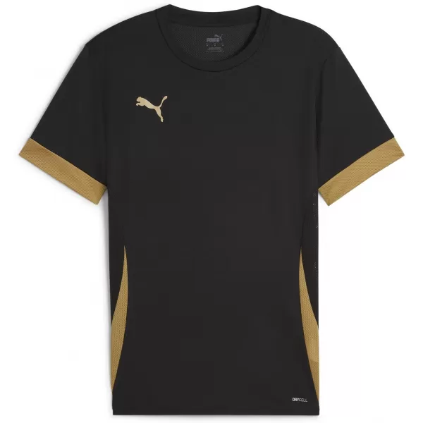  Pánské sportovní triko PUMA TEAMGOAL MATCHDAY JERSEY 70574728 PUMA BLACK/PUMA GOLD/MATTE GOLD 