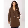Dámský kabát RUE PARIS IT-PL-FL8153.60 BROWN