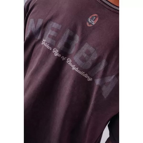  Pánské trička NEBBIA OLYMPIA HEAVYWEIGHT COTTON 941 BORDO 