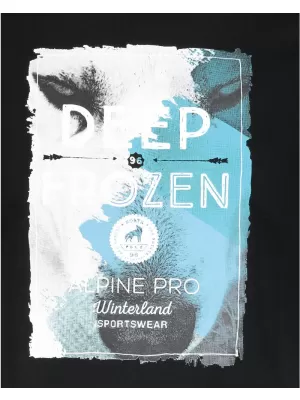 Pánské triko s krátkým rukávem ALPINE PRO ARESJON ČERNÁ