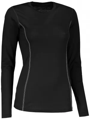 Dámské termo triko s dlouhým rukávem SENSOR MERINO WOOL 11109024 ČERNÁ